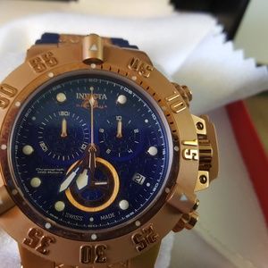 Invicta Subaqua Chronograph Watch w/Blue Dial